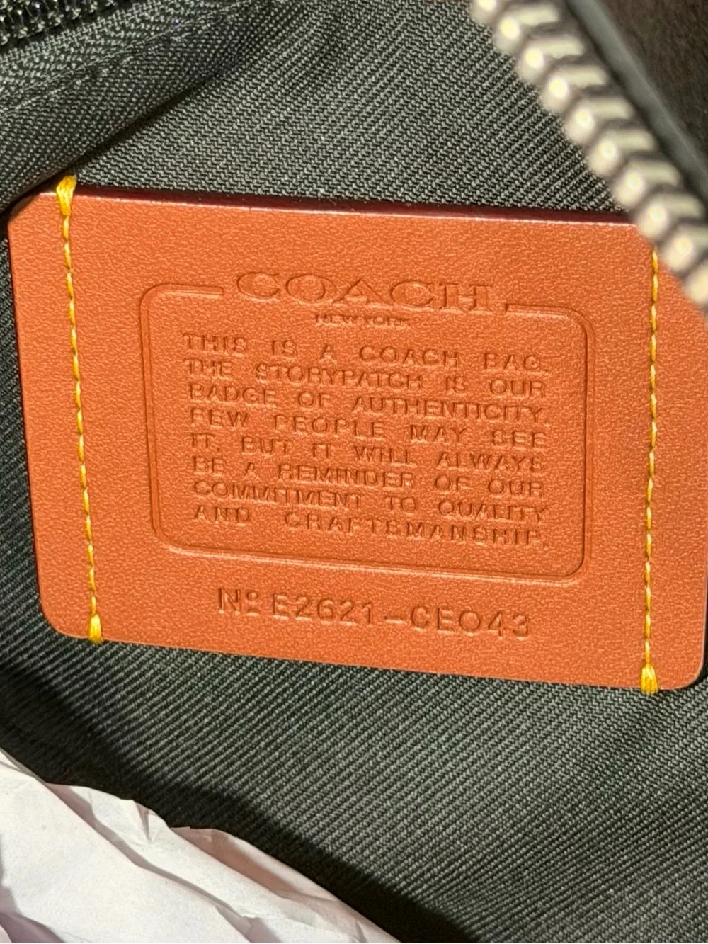 Coach Compass Bag 35 With Pockets NWT